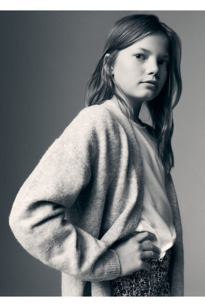 Длинный вязаный кардиган - 5