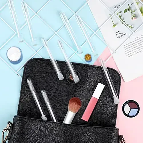 Dming 20pcs Eyelash brush Lash Wand Makeup tool Eyelash Extension supplies Cleaning brush Diamond Mascara star white - 5