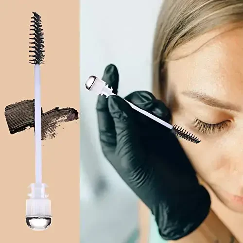 Dming 50 Dona Disposable Kirpik uchun Tush Cho'tkasi Kirpik cho'tkasi Lash Wand Olmos Tush cho'tkasi Naycha bilan Makiyaj vositasi Kirpik g'altagi Sanitariya cho'tkalari Kirpik Uzaytirish Materiallari (naycha osmon qora 50) - 7