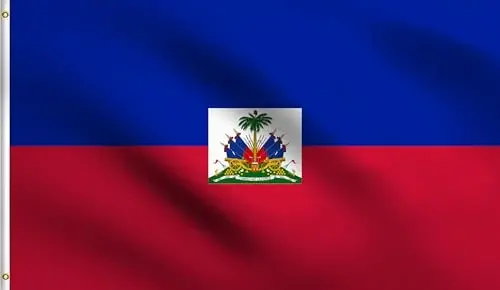 DMSE Haiti Flag 2ft x 3ft 100% Polyester 100D Flag - 1
