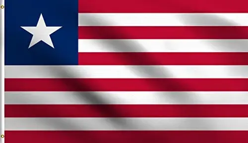 DMSE Liberia Flag 3ft x 5ft 100% Polyester 100D Flag - 1
