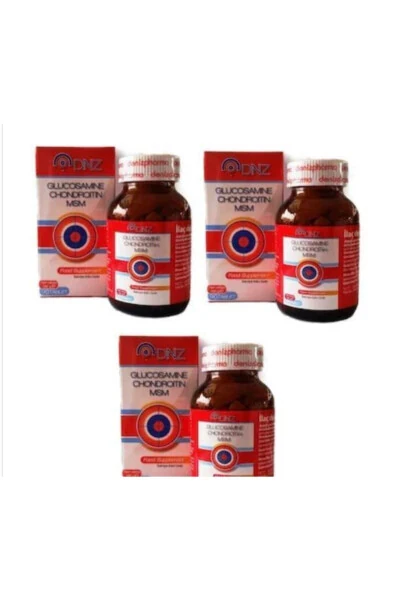 Dnz Glucosamine Chondroitin MSM 90 Tablets 3 Pack - DENIZPHARMA (1)