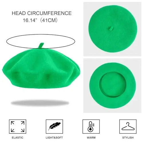 DOCILA Ayollar uchun beret shlyapalar Moda Jun Frantsuz bereti Chic Parij taksichisi Rassom/rassom qalpoqlari - 5