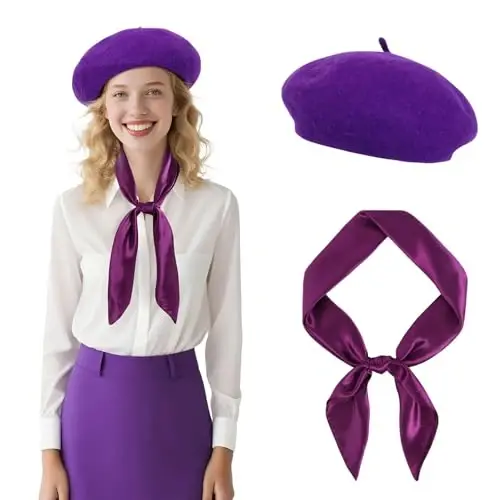 DOCILA Beret Hats for Women Fashion Wool French Beret Chic Paris Cabbie Artist/Painter Caps - 1