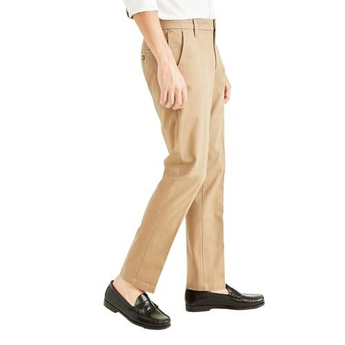 Dockers Erkaklar uchun Slim Fit Workday Xaki Smart 360 Flex Shimlari - 4