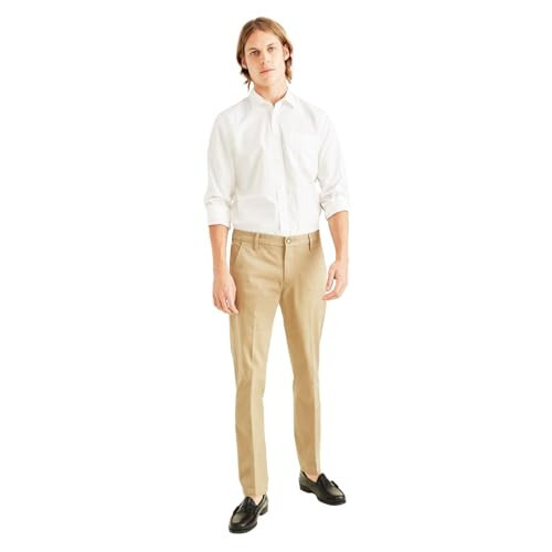 Dockers Erkek Slim Fit Workday Kaki Akıllı 360 Flex Pantolon - 1