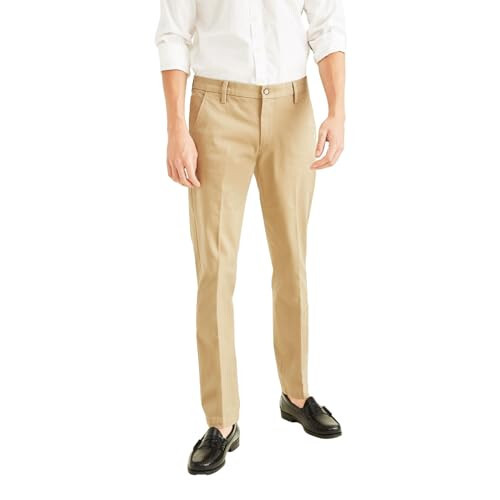 Dockers Erkek Slim Fit Workday Kaki Akıllı 360 Flex Pantolon - 3