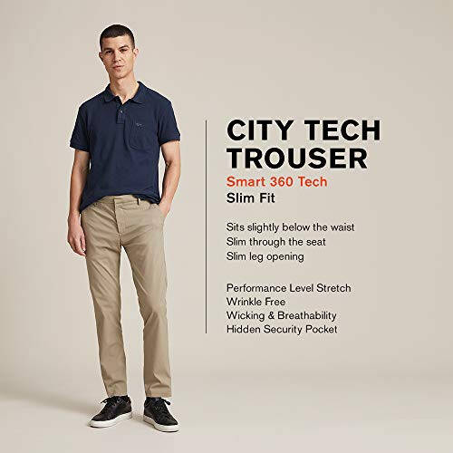 Dockers Men's City Trouser Slim Fit Smart 360 Tech Pants - 4