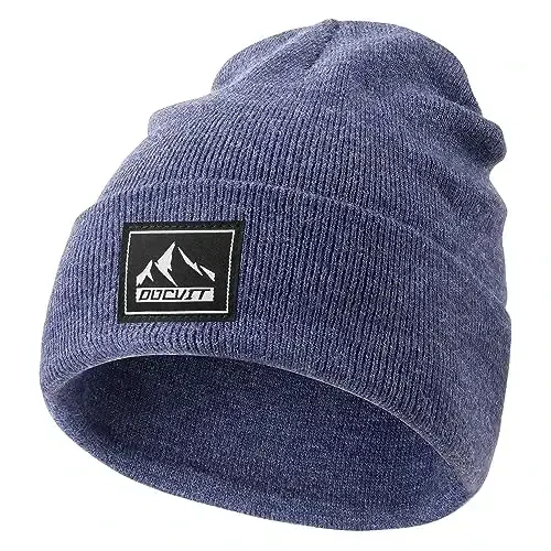 DOCVIT Knit Cuffed Beanie Issiq Qishki Shlyapalar Unisex череп Trikotaj Qalpog'i Erkaklar va Ayollar uchun Moda Chang'i Shlyapasi - 2