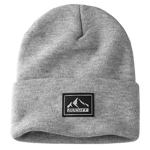 DOCVIT Knit Cuffed Beanie Warm Winter Hats Unisex Skull Knit Cap Fashion Ski Hat for Men and Women - 6