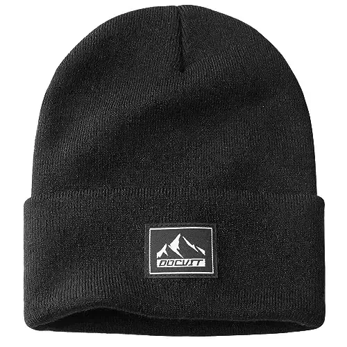 DOCVIT Knit Cuffed Beanie Warm Winter Hats Unisex Skull Knit Cap Fashion Ski Hat for Men and Women - DOCVIT