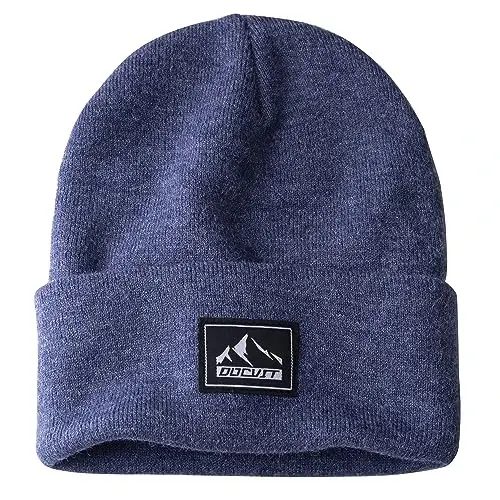 DOCVIT Knit Cuffed Beanie Warm Winter Hats Unisex Skull Knit Cap Fashion Ski Hat for Men and Women - 1