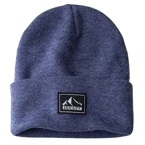 DOCVIT Knit Cuffed Beanie Warm Winter Hats Unisex Skull Knit Cap Fashion Ski Hat for Men and Women - DOCVIT