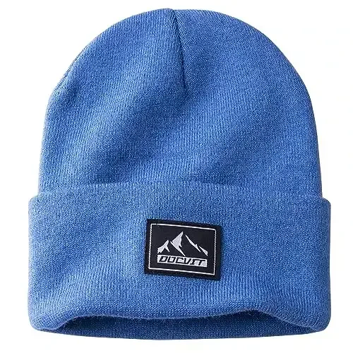 DOCVIT Knit Cuffed Beanie Warm Winter Hats Unisex Skull Knit Cap Fashion Ski Hat for Men and Women 