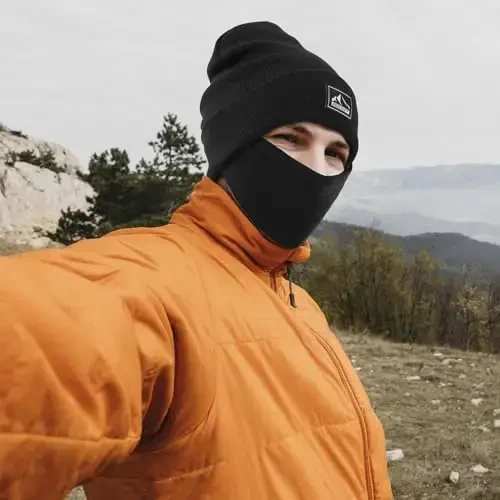 DOCVIT трикотажный Beanie issiq qishki shlyapalar Unisex bosh suyagi трикотажный qalpog'i Moda erkaklar va ayollar uchun chang'i shlyapasi - 4