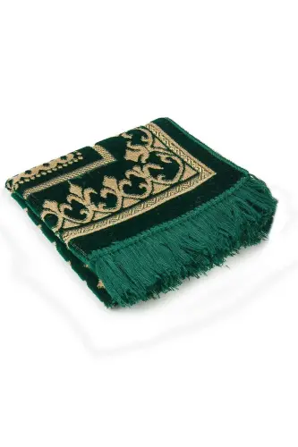 Dodya Velvet Prayer Rug Luxury Green - 3