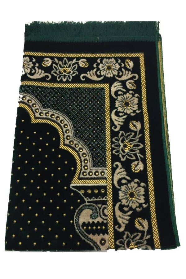 Dodya Velvet Prayer Rug Luxury Green - 2