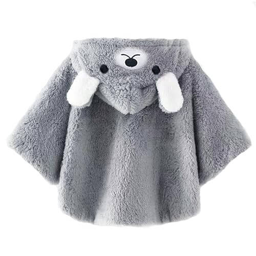 DOESLOOK Baby Girls Cloak Kids Clothes Cotton Hooded Warm Winter Kid Car Seat Coat - 2