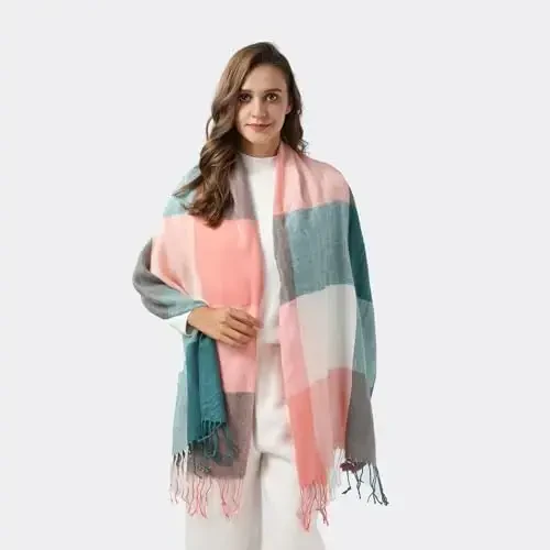 DOFOWORK Scarf for Women - Womens Scarf PasModazoneina Shawls and Wraps for Evening Dresses, Fashion Long Scarves, 78.7