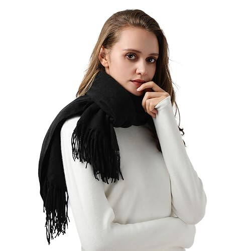 DOFOWORK Scarf for Women - Womens Scarf Pashmina Shawls and Wraps for Evening Dresses, Fashion Long Scarves, 78.7