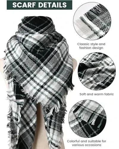 DOFOWORK Scarfs for Women - Scarves for Women Winter Warm, 55