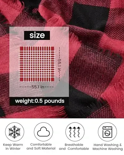 DOFOWORK Scarfs for Women - Scarves for Women Winter Warm, 55