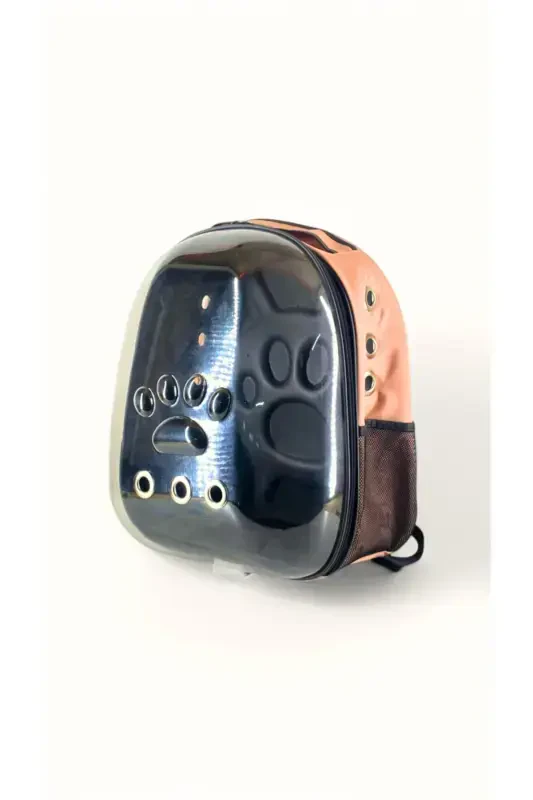 Dog - Cat Carrier Bag Transparent Astronaut-Beige - 1