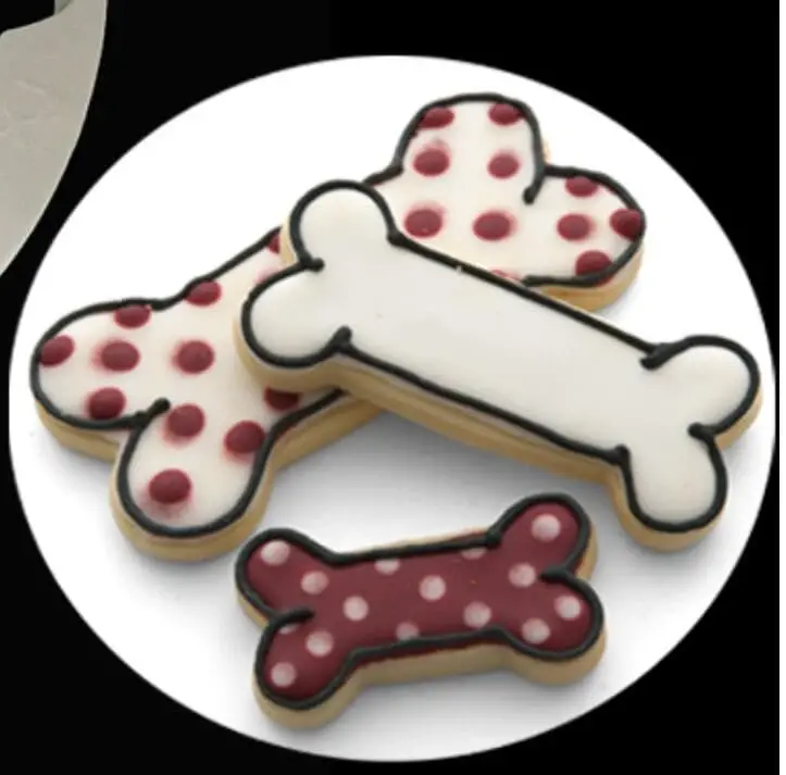 Dog Treats Cookie Cutters,Dog Bone Shape Cookie Cutters set Stainless Steel Biscuit Mold for Dog Cat Homemade Treats - 6
