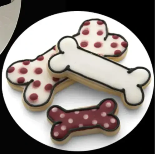 Dog Treats Cookie Cutters,Dog Bone Shape Cookie Cutters set Stainless Steel Biscuit Mold for Dog Cat Homemade Treats - 6