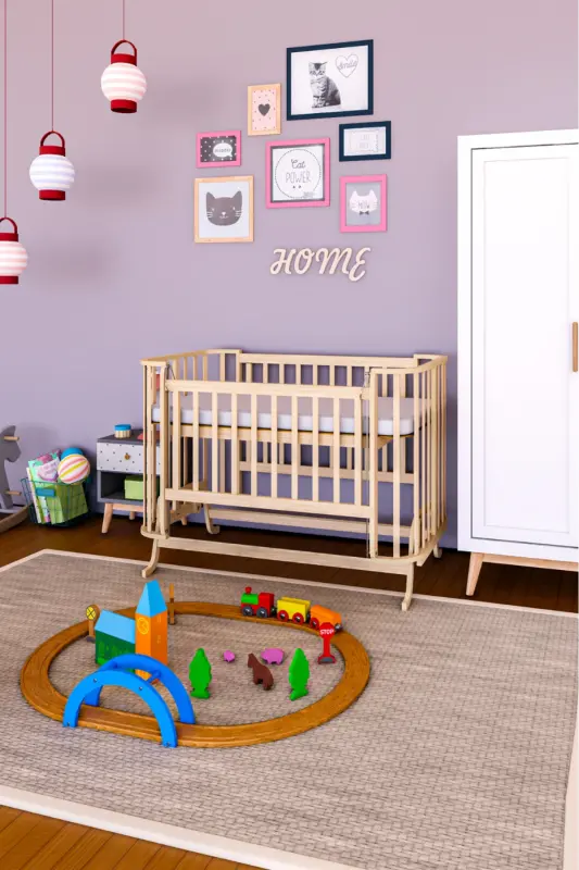 Mabela Besik Örgü Kahve Krem - AHŞAP - 6