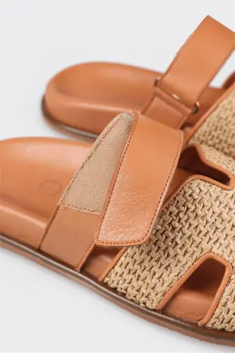 Naturel Kadın Düz Terlik - 5