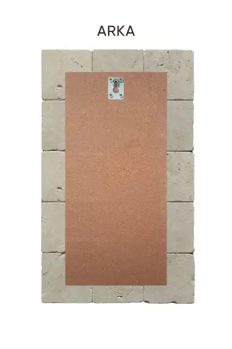 Doğal Taş Tablo Elif Baskılı Tablo - Duvar Dekoru, Islami Tablo, Dini Tablo 30x50cm - Beyaz - 3