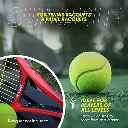 Scoring Right Portable Tennis Racket and Padel Scorekeeper, Easily Mounted Small Score Board to Keep Score of Points, Games, and Sets, ITF Conforming and Lightweight Mini Score Keeper, 1.9g - 4
