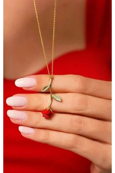 Doğum Günü Hediyesi Işıklı Teraryum & İyi Ki Doğdun Balonlu Ayıcık ve Gold Rose Gül Kolye - RK TASARIM (1)