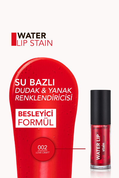 Doimiy Mat Lab Tint (Qizil) - Water Lip Stain - 002 Love Craft - 8682536042178 - 37