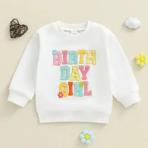 Doisbetthsay Baby Girl Boy Sviterlari Toddler Trendy Qattiq Rangli Ekipaj Bo'yin Uzun Qisma Puloverlar Bola Bo'sh Top - 4