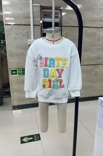 Doisbetthsay Baby Girl Boy Sviterlari Toddler Trendy Qattiq Rangli Ekipaj Bo'yin Uzun Qisma Puloverlar Bola Bo'sh Top - 7