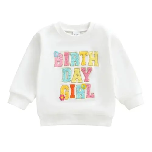Doisbetthsay Baby Girl Boy Sweatshirts Toddler Trendy Solid Color Crew Neck Long Sleeve Pullovers Child Loose Top - 1