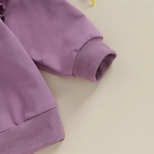 Doisbetthsay Baby Girl Boy Sweatshirts Toddler Trendy Solid Color Crew Neck Long Sleeve Pullovers Child Loose Top - 7