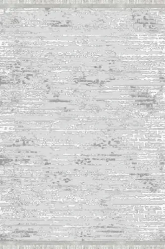 Doku Eko Punto Kaymaz Tabanlı Yıkanabilir Antibakteriyel Dijital Baskı Doku Halı Yolluk-GRİ - 3