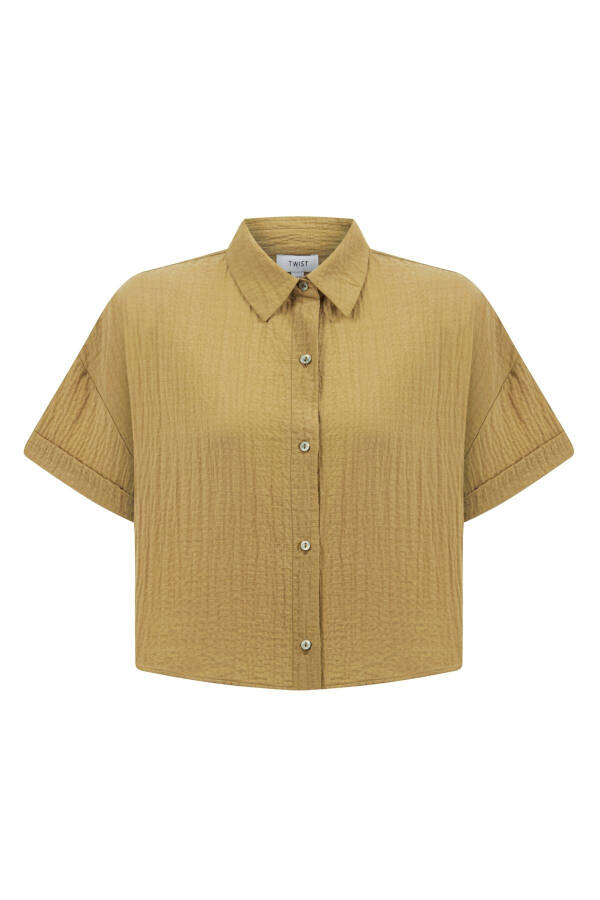 DOKULU DUBLE KOL GÖMLEK - 10