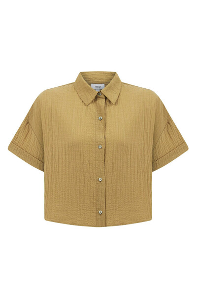 DOKULU DUBLE KOL GÖMLEK - 3