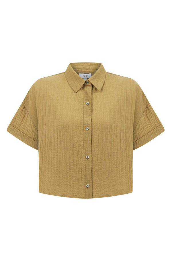 DOKULU DUBLE KOL GÖMLEK - 3