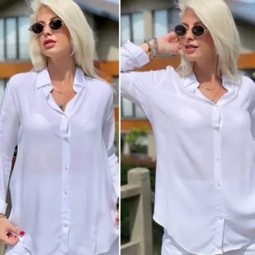 Dokuma Viskon Kumaş Efsane Gömlek - BÜYÜKBEDENIZ (1)