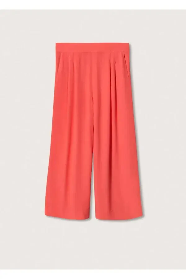 Dökümlü Culotte Pantolon - 3