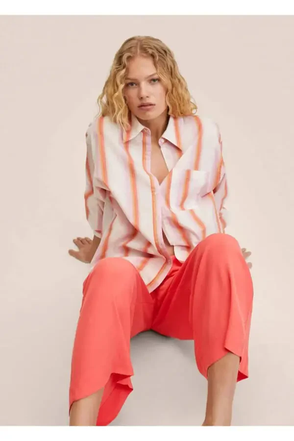 Dökümlü Culotte Pantolon - 6