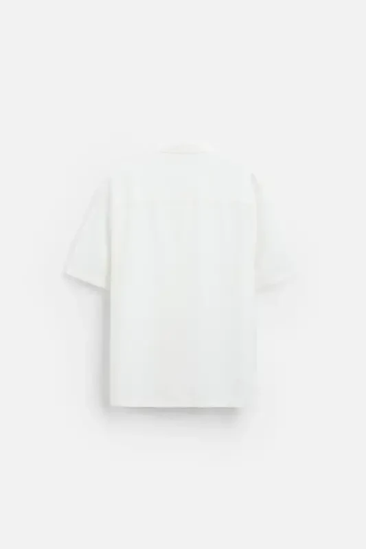 DÖKÜMLÜ RELAXED FIT GÖMLEK - 8