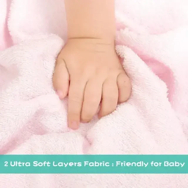 Touchat Hooded Baby Towels, Soft and Hypoallergenic Baby Bath Towels with Hood for Toddler Infant Newborn, Large and Absorbent Toddler Towels for Baby Boy Girl (Rabbit, 35.1''x35.1'') - 6