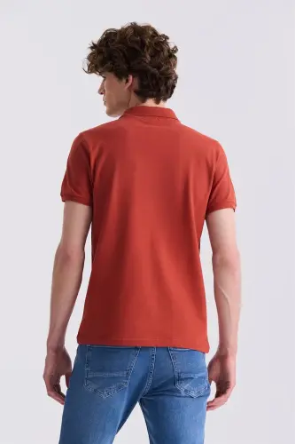 Do'lbiz rangli Slim Fit Polo futbolka - 4