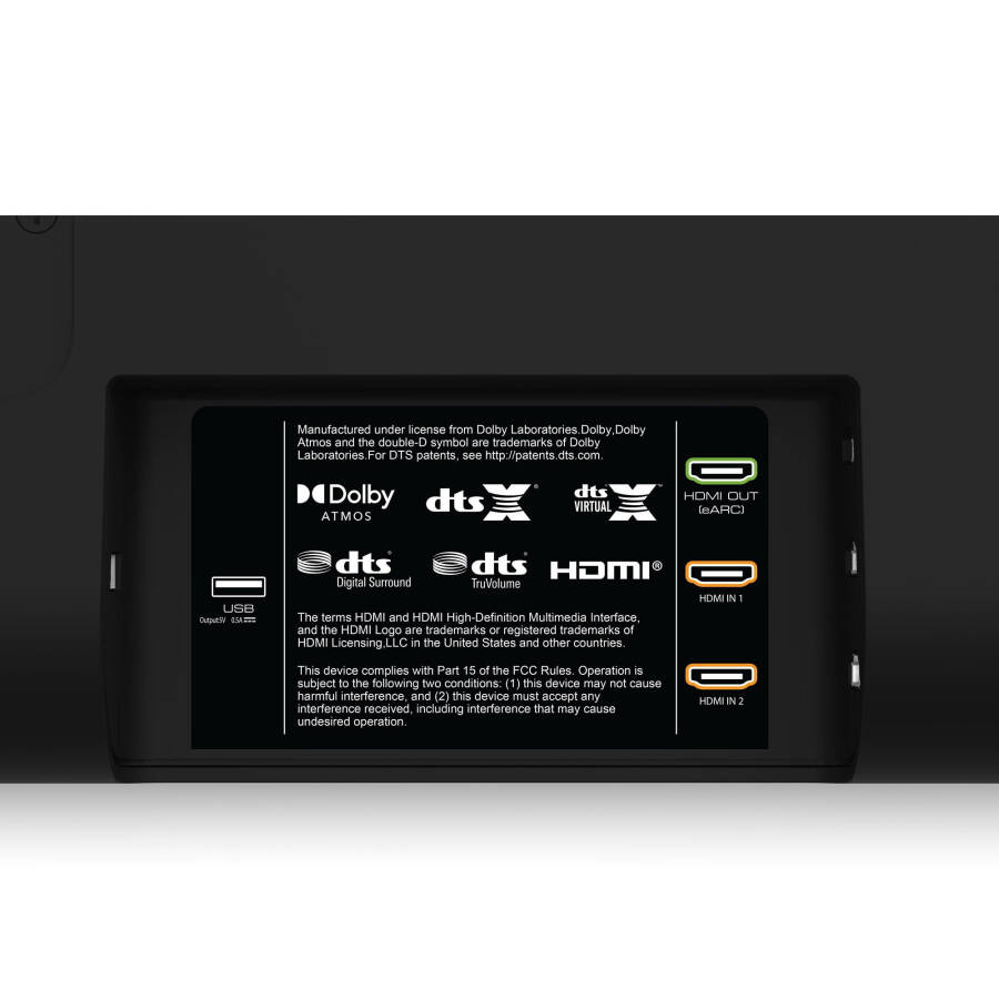 Dolby Atmos ve DTS: X ile VIZIO Elevate 5.1.4 Ev Sineması Sound Barı - P514a-H6 - 11